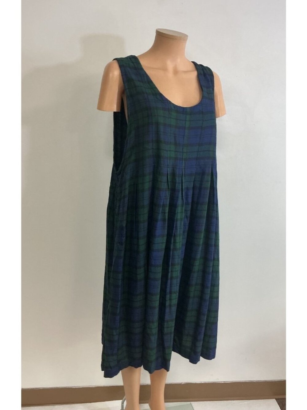 Vintage Plaid Dress Schoolgirl Romper Womens Large